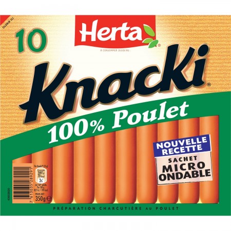 10 Saucisses Knacki 100% Poulet